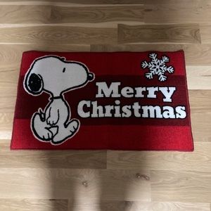 SNOOPY Merry Christmas door mat NEW